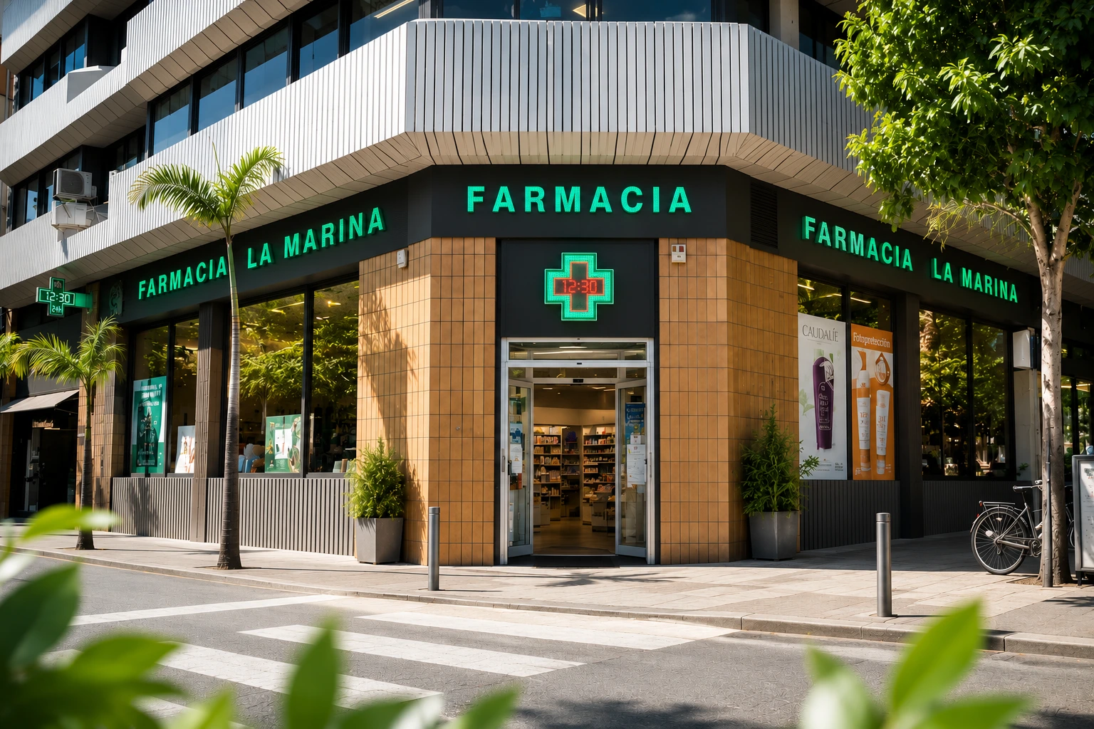 Fachada de Farmacia La Marina en Santa Cruz de Tenerife